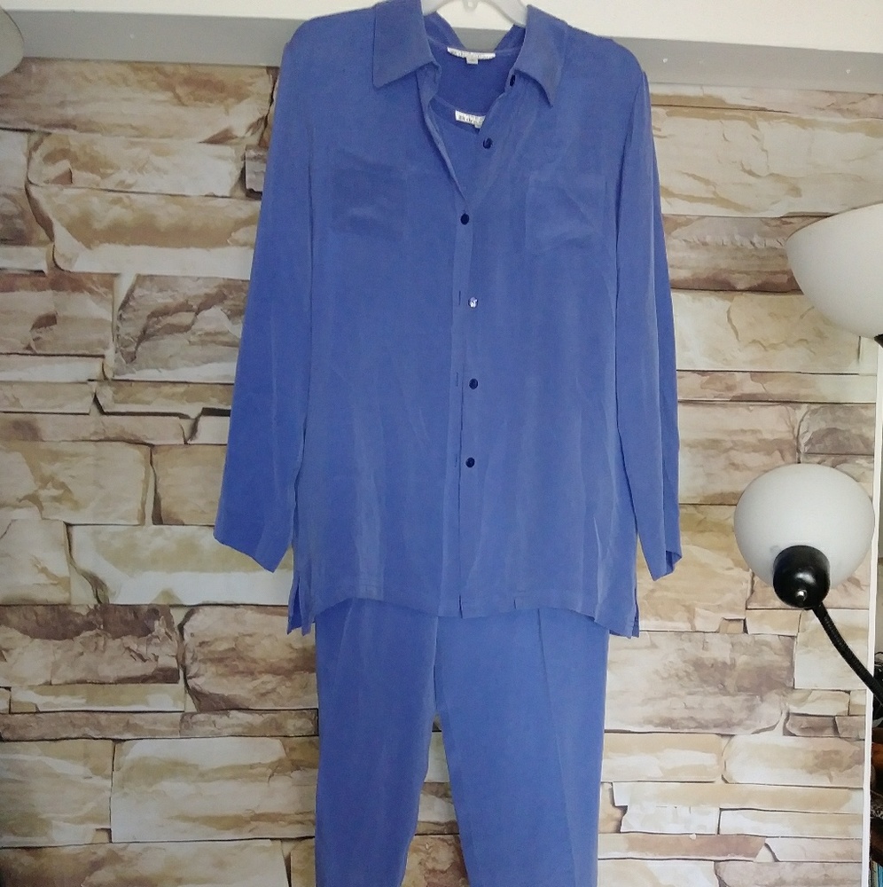 Gorgeous Periwinkle 3 pc Dressbarn pantsuit sz 14